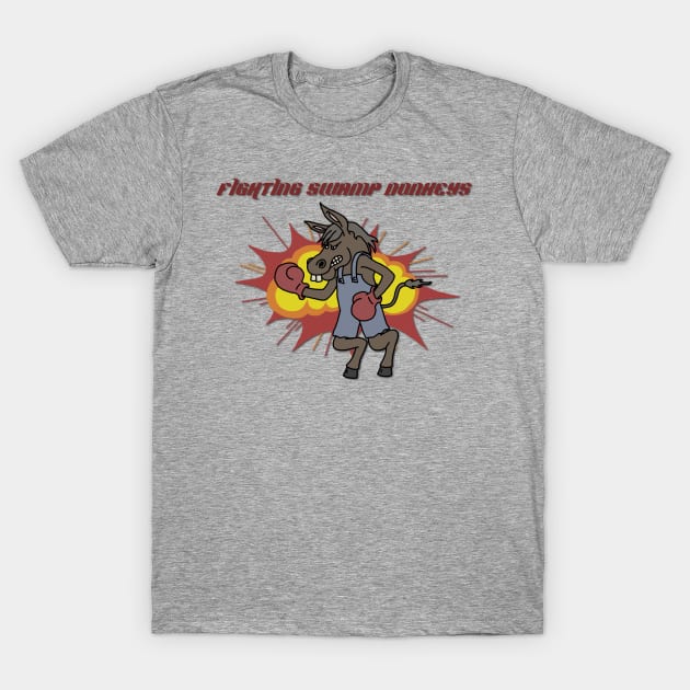 Fighting Swamp Donkeys T-Shirt by T-Shirts by Elyn FW